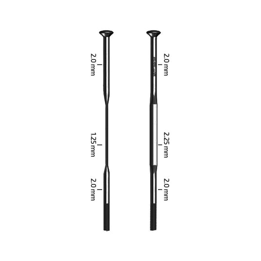 Zipp Sapim CX-Sprint Spokes Straight Pull, Black, 226mm, 3pcs