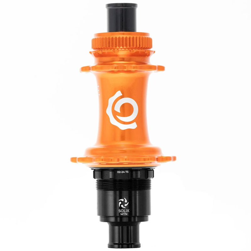Load image into Gallery viewer, Industry Nine Solix M Classic Rear XD, Disc Hub, Rear, 28H, 12mm TA, 148mm, SRAM XD, Orange
