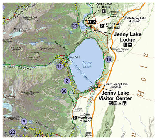 Hike 734 Rockies: Ultimate Map Guide for Day Hikes in Teton NP by Jake Bramante