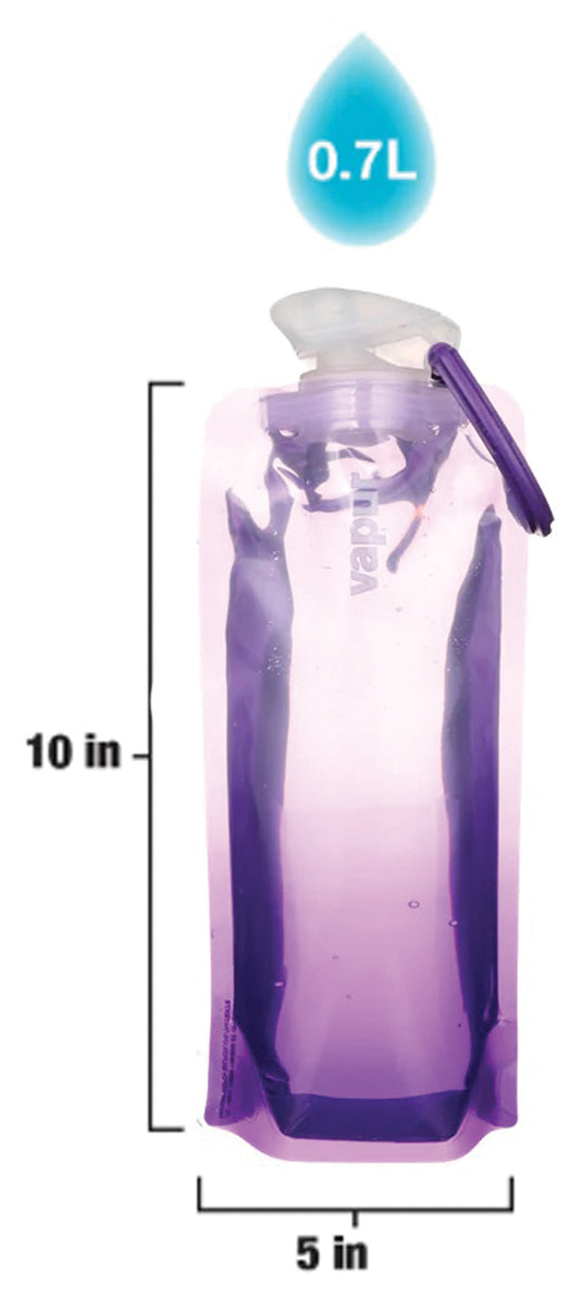 Vapur 0.7L Gradient Lavender Collapsible Water Bottle - Stay Hydrated On-the-Go!