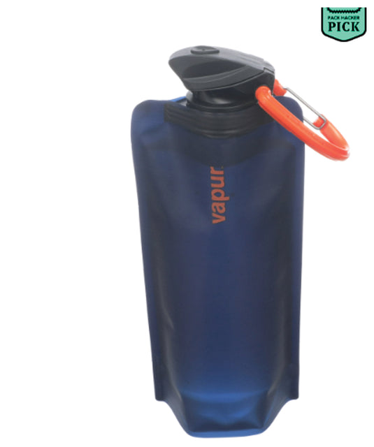 Vapur 1L Eclipse Night Blue: Collapsible Water Bottle for On-the-Go Hydration