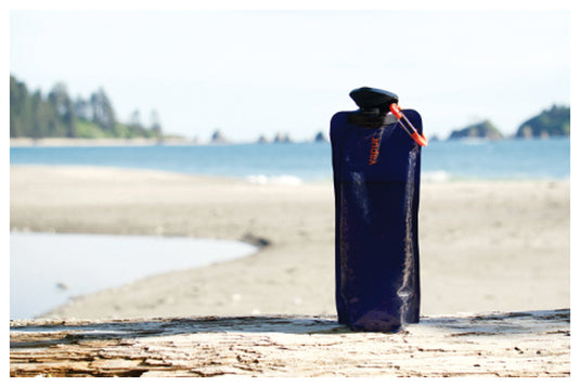 Vapur 1L Eclipse Night Blue: Collapsible Water Bottle for On-the-Go Hydration