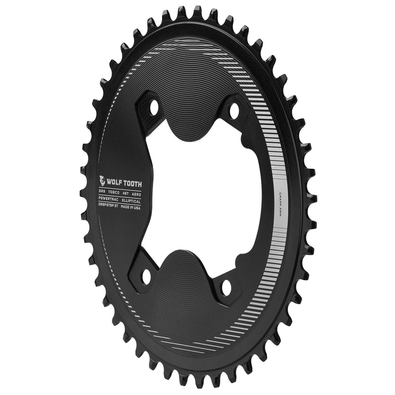 Load image into Gallery viewer, Wolf Tooth Drop-Stop ST 42T Asymmetric 110 BCD Chainring for Shimano GRX
