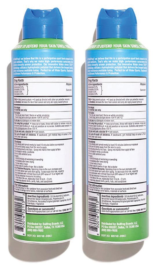 Bull Frog Quik Spray SPF50 6 oz - Sun Protection Made Easy!