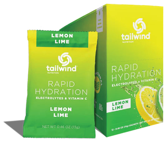 Tailwind Nutrition Rapid Hydration Lem/Lime Electrolyte Drink Mix Pack of  12