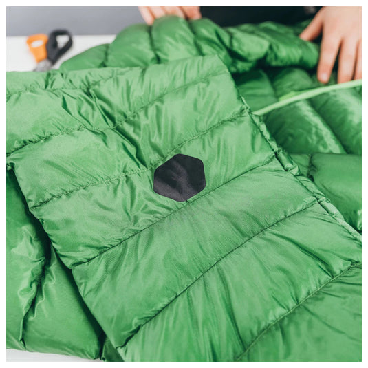 Gear Aid Tenacious Hex Patch - Black: Durable Repair Solution for Outdoor Gear