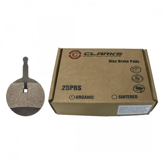 Clarks Organic Disc Brake Pad Service Tray for Avid BB5 Mechanical Bikes 25 Pairs, Steel Backing, Easy Storage