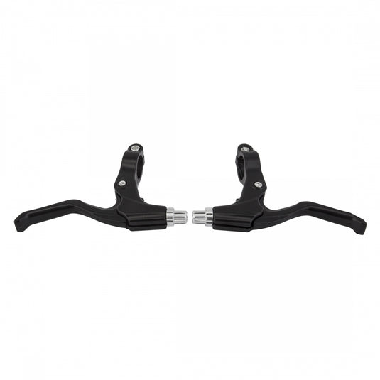 Clarks 2B11 V-Brake Levers Black Pair Hinged Clamp For Easy Installation