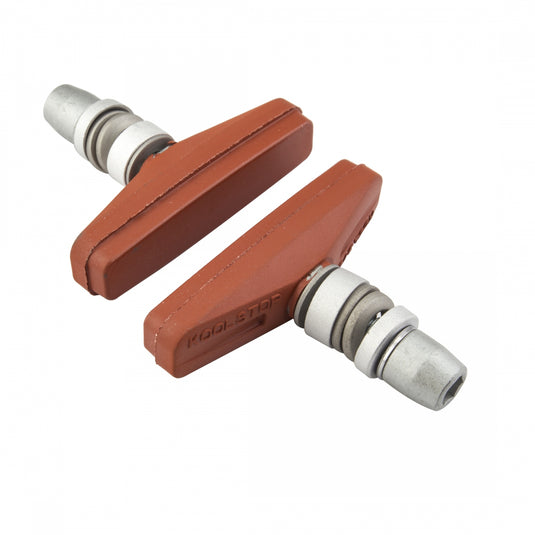 Pack of 2 Kool-Stop City Rim Brake Pads Threaded Post Salmon Compound