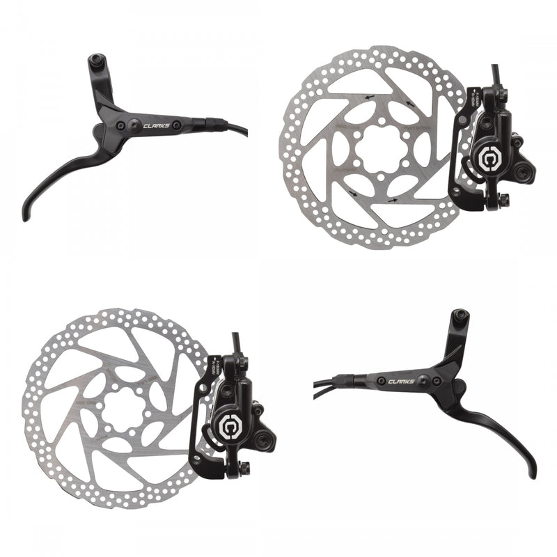 Load image into Gallery viewer, Clarks-M3000-eBike-Hydraulic-Brake-Disc-Brake-&amp;-Lever-Universal-DBKL0379-MTB-Flat-Bar-Disc-Brakes
