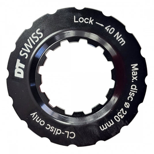 DT Swiss CenterLock Lockring, Black, Each