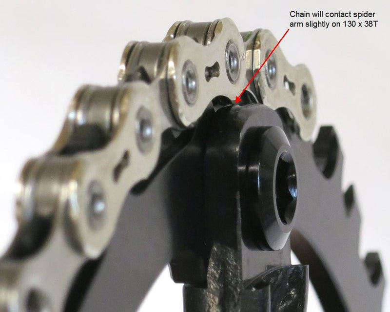 Load image into Gallery viewer, Wolf Tooth Chainring 44t 130 BCD 5-Bolt 10/11/12-Spd Alloy Blk Road Cyclocros
