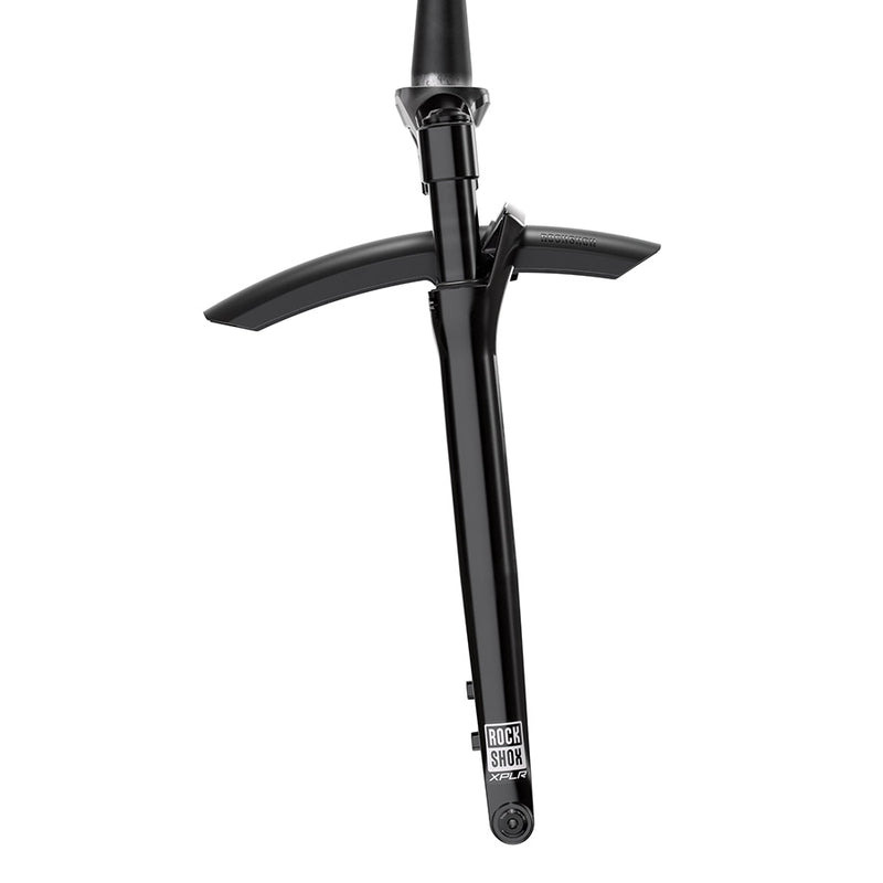 Load image into Gallery viewer, RockShox Rudy XL Ultimate A1 Suspension Fork, 700C, Solo Air, 50mm, 1-1/8''-1.5'', 12x100mm TA, Rake: 45mm, Black
