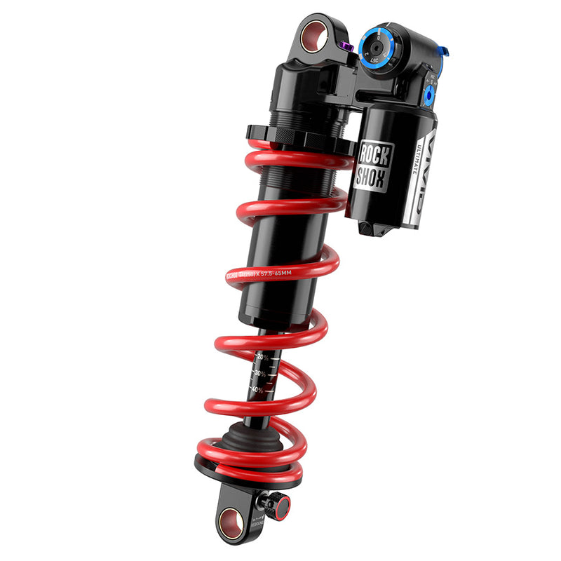 Load image into Gallery viewer, RockShox Vivid Coil Ultimate D1, Rear shock, 210x55, Shaft Eyelet: Standard, Body Eyelet: Standard, Reb55/Comp34,
