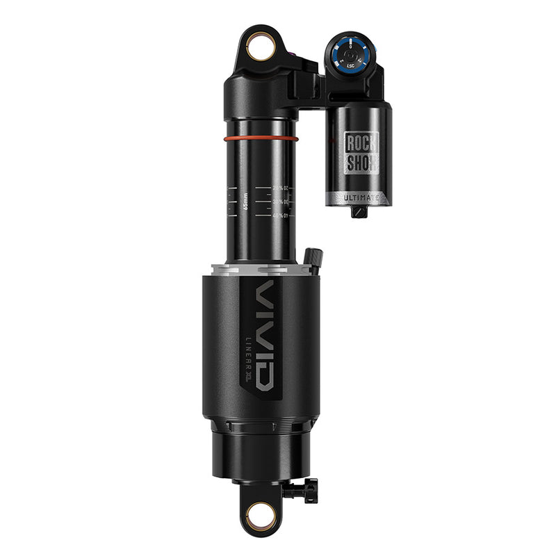 Load image into Gallery viewer, RockShox Vivid Ultimate D1 Rear shock, 230x57.5, Shaft Eyelet: Standard, Body Eyelet: Standard, 1 Token, Reb55/Comp34,

