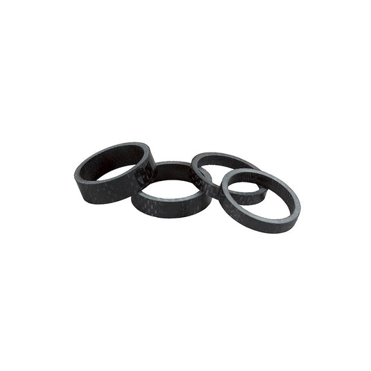 Salt Headset Spacer Headset Spacer, 1-1/8'', Height: 5mm/5mm/10mm/10mm, Carbon, Carbon