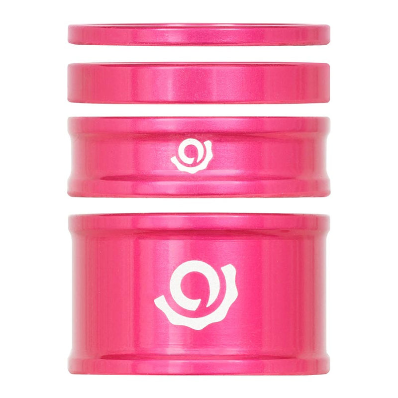 Load image into Gallery viewer, Industry Nine iRiX Headset Spacer Kit, 1-1/8'', Height: 2.5mm/5mm/10mm/20mm, Aluminum, Pink
