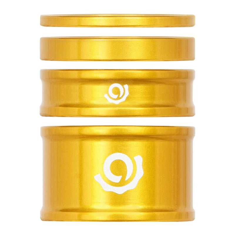 Load image into Gallery viewer, Industry Nine iRiX Headset Spacer Kit, 1-1/8'', Height: 2.5mm/5mm/10mm/20mm, Aluminum, Gold
