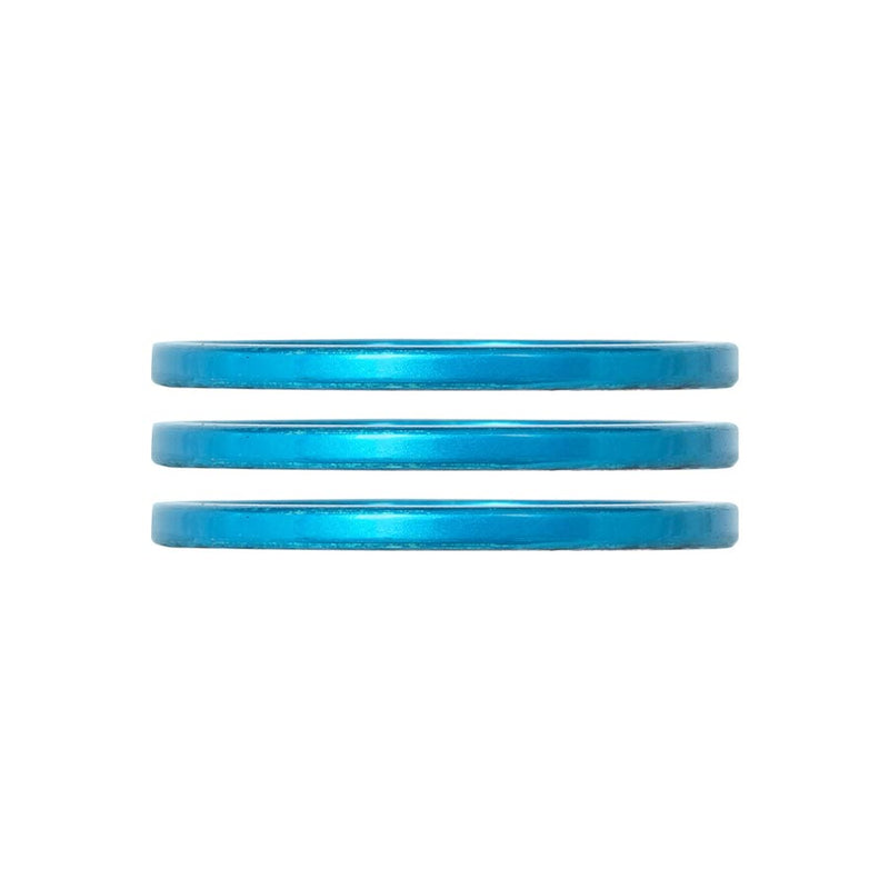 Load image into Gallery viewer, Industry Nine iRiX Headset Spacer, 1-1/8'', Height: 2.5mm, Aluminum, Turquoise, 3pcs
