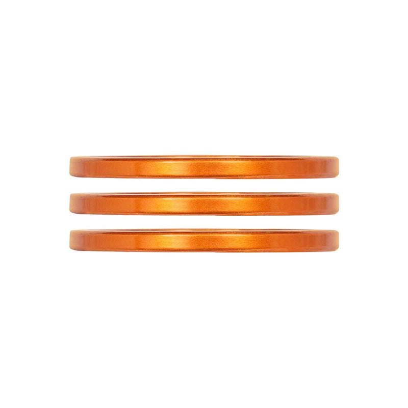 Load image into Gallery viewer, Industry Nine iRiX Headset Spacer, 1-1/8'', Height: 2.5mm, Aluminum, Orange, 3pcs
