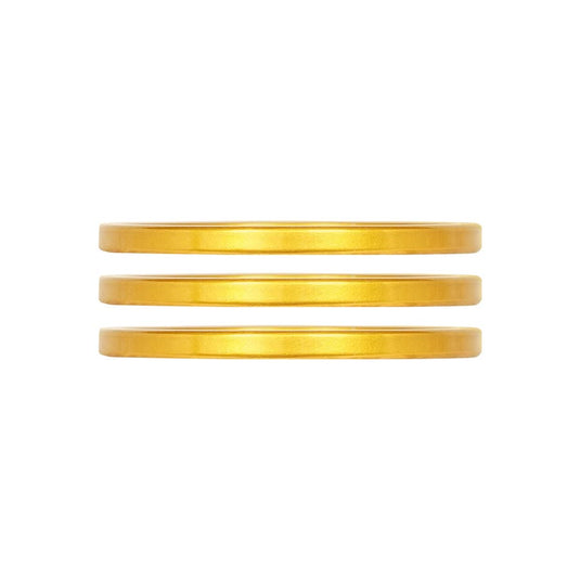 Industry Nine iRiX Headset Spacer, 1-1/8'', Height: 2.5mm, Aluminum, Gold, 3pcs