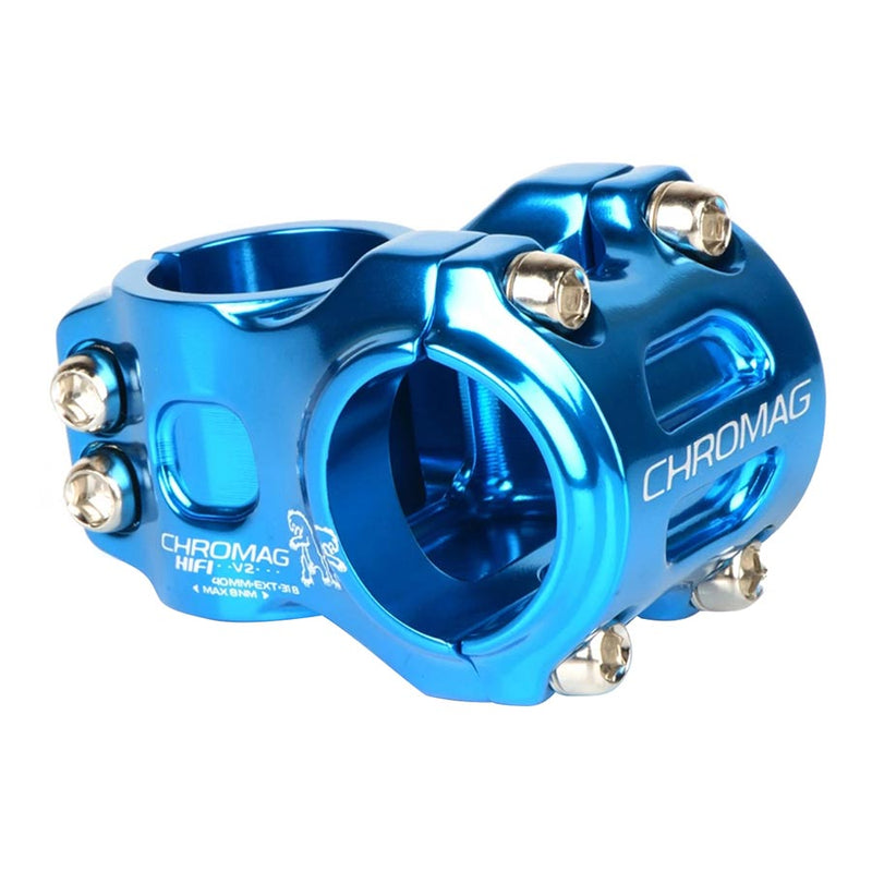 Load image into Gallery viewer, Chromag Hifi V2 Stem Diameter: 31.8mm, Length: 40mm, Steerer: 1-1/8'', 0°, Blue
