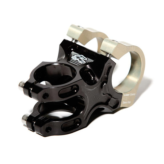 Renthal Apex Stem 50mm Clamp 31.8mm +/-6 Degree 1 1/8 in Black/Gold Aluminum MTB