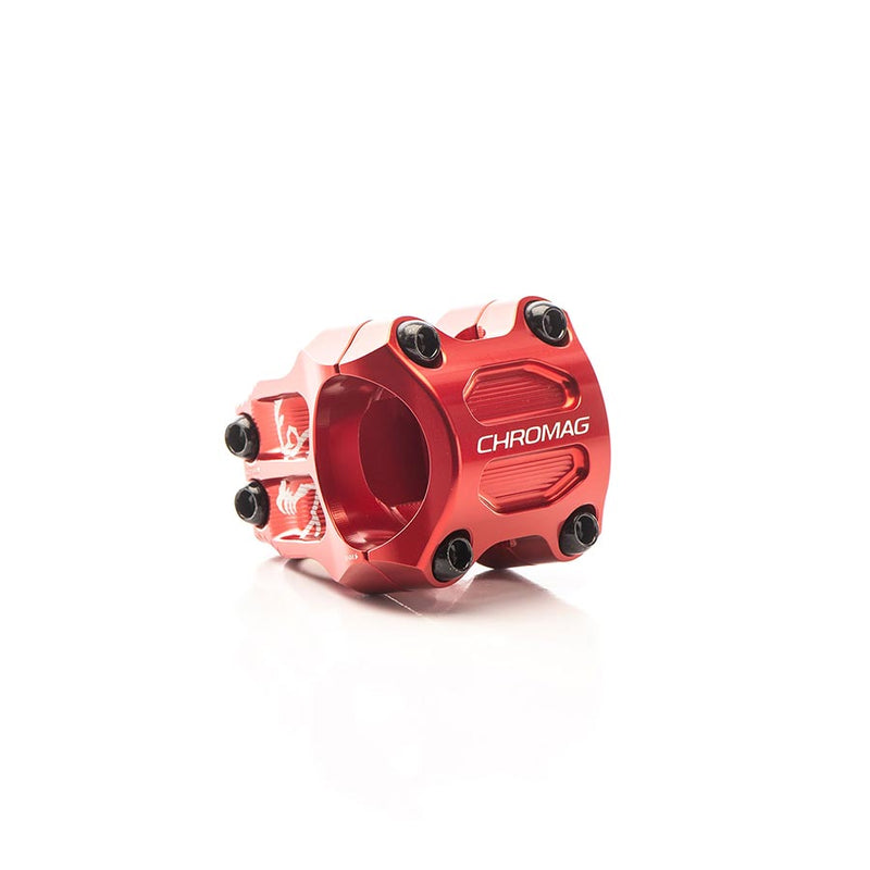 Load image into Gallery viewer, Chromag Riza Stem Diameter: 35mm, Length: 38mm, Steerer: 1-1/8'', 0°, Red
