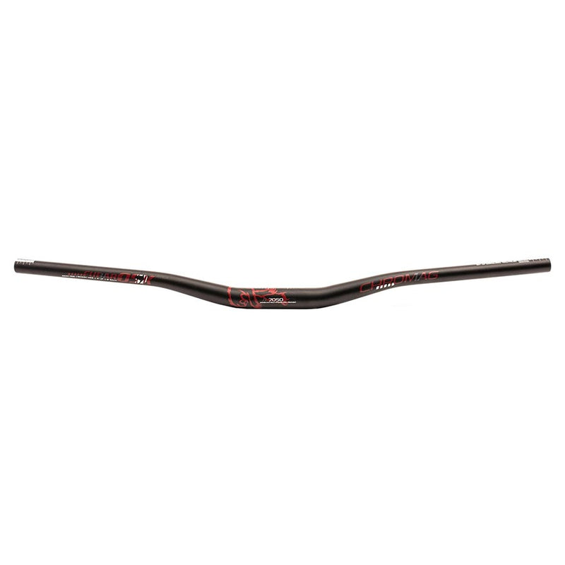 Load image into Gallery viewer, Chromag Fubars OSX Handlebar 31.8mm Clamp 25mm Rise 800mm Black/Red Aluminum
