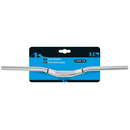 M-Wave A-Rise 700 MTB Handlebar, Diameter: 31.8mm, 700mm, Rise: 30mm, Silver