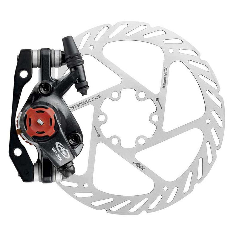 Load image into Gallery viewer, Avid BB7 MTB Disc Brake Front/Rear Kit with 160mm Rotor, Sintered Pads, Cable-Actuated, Versatile Mountain Bike Brake System
