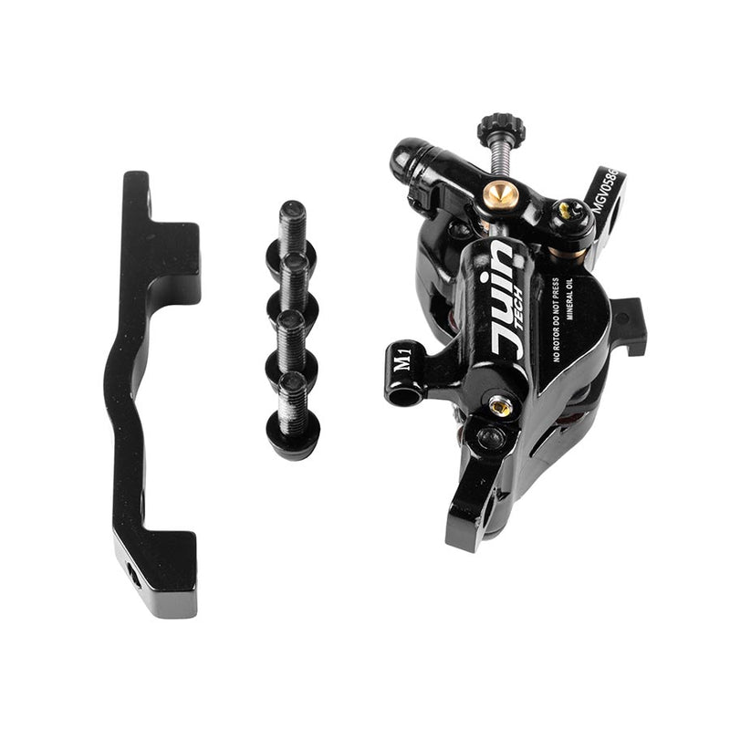 Load image into Gallery viewer, PWR Bikes Star Union KQ02P Road Hydraulic Disc Brake, IS, 203mm, Black
