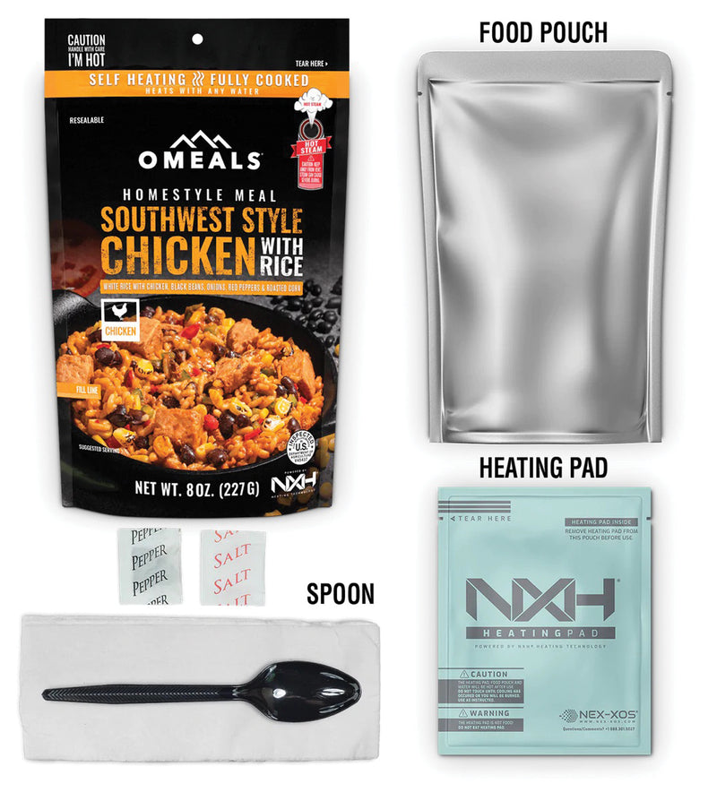 Load image into Gallery viewer, Omeals Homestyle Dinners: Southwest Chicken with Rice - Ready-to-Eat Meal

