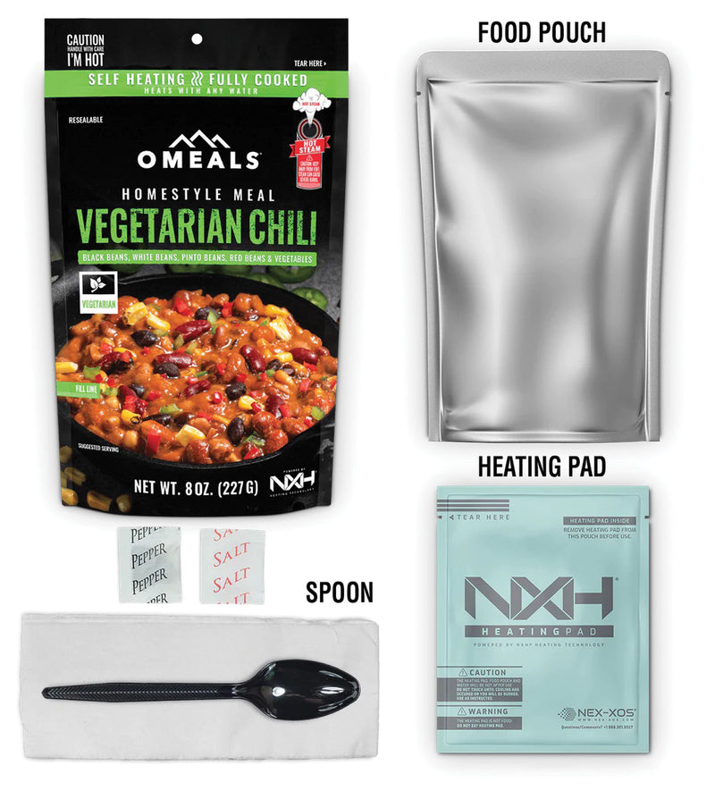 Load image into Gallery viewer, Omeals Homestyle Vegetarian Chili Dinner - Delicious and Convenient!

