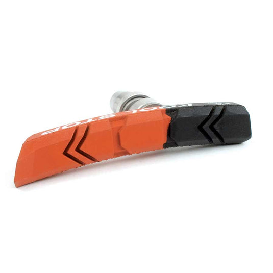 Kool-Stop Mountain V-Brake Pads Threaded Post Dual Compound Black and Salmon