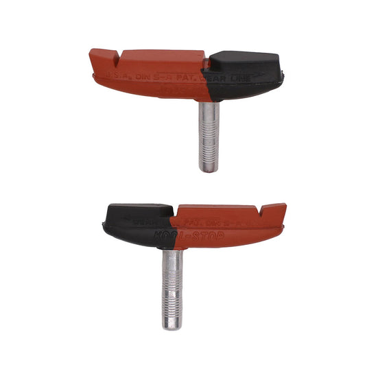 Kool Stop Thinline Cantilever Brake Pads, Non-threaded posts, Dual, Black, Pair
