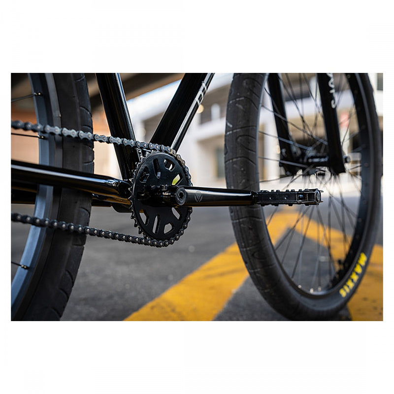 Load image into Gallery viewer, Black Ops BMX Stomp 3 Piece Crankset 175mm 19mm Chromoly Black
