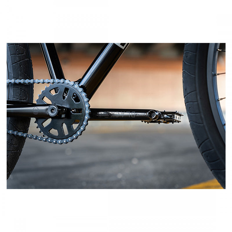 Load image into Gallery viewer, Black Ops BMX Stomp 3 Piece Crankset 175mm 19mm Chromoly Black
