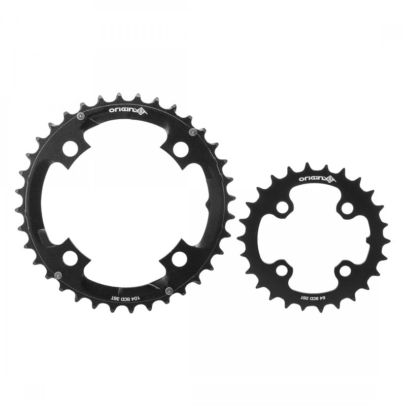 Load image into Gallery viewer, Origin8-Chainring-Chainring-Set-64-mm-104-mm-64-104mm-4-Bolt-CNRG0692-Bicycle-Chainring
