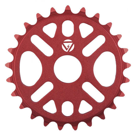 Black Ops Micro Drive II Chainring 25t 1pc/3pc 1/2in x 1/8in Aluminum Red