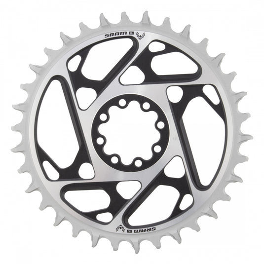 SRAM XX SL Eagle T-Type Direct Mount Chainring - 34t, 12-Speed, 8-Bolt Direct Mount, 0mm Offset, Aluminum, Black/Silver,