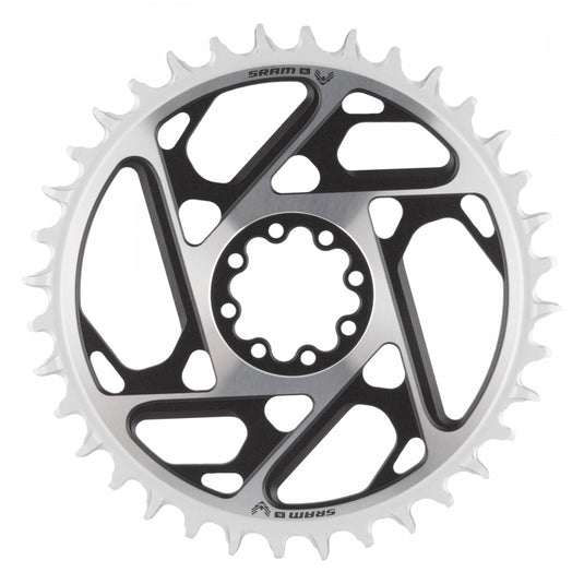 SRAM XX SL Eagle T-Type Direct Mount Chainring - 36t, 12-Speed, 8-Bolt Direct Mount, 0mm Offset, Aluminum, Black/Silver,