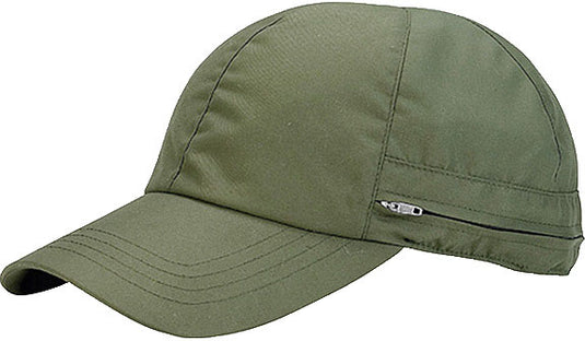 Juniper Hideout Microfiber Cap with Flap - Olive, One Size Fits All
