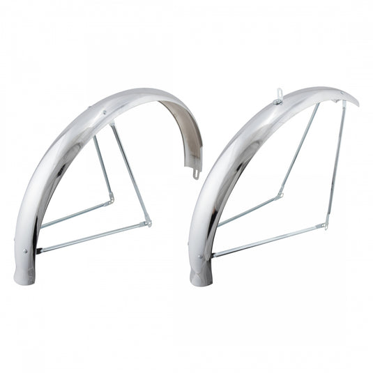 Wald-Products-Flared-Chrome-Full-Coverage-Fender-Cruiser-FCFN0112-Bicycle-Full-Coverage-Fenders