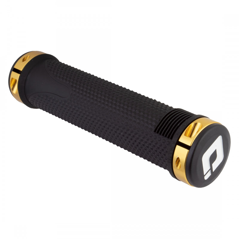 Load image into Gallery viewer, Box Components Box One Grips Dual Lock On Black/Gold 130mm
