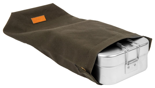 Trangia Roll Top Bag Set: Large Olive Mess Tin, Stove Fuel, and Accessories Organizer