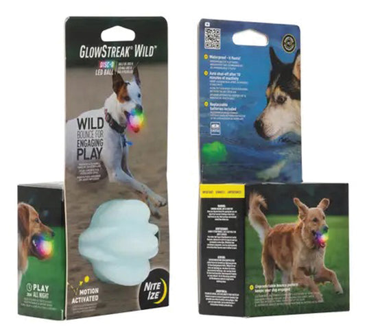 Nite Ize Glowstreak Wild Ball-Disc-O: Light-Up Fun for Pets and People!