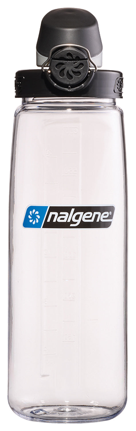 Nalgene OTF Sustain Clear Water Bottle with Black Cap - Eco-Friendly and Durable