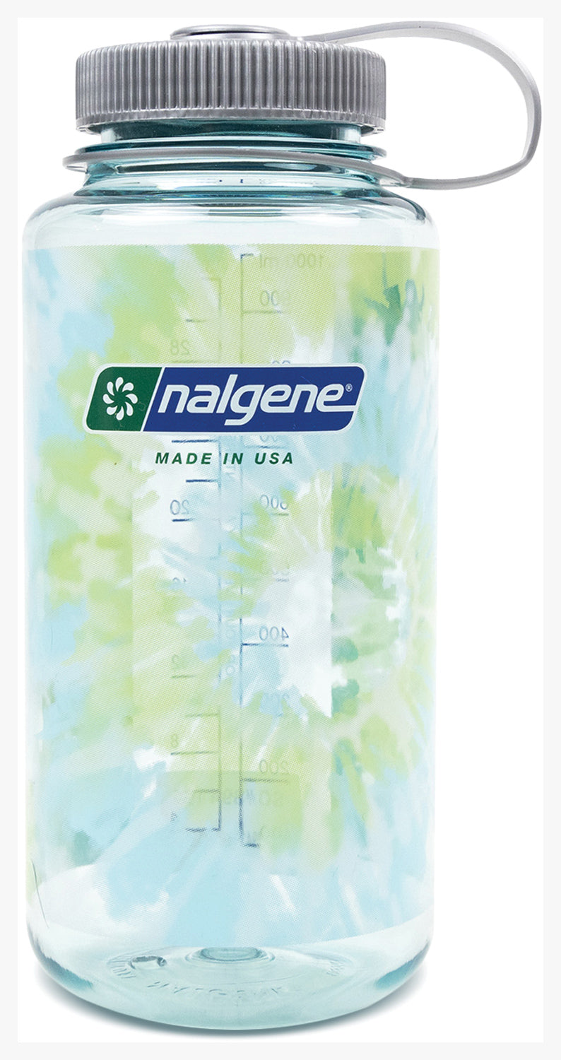 Load image into Gallery viewer, Nalgene 32oz Sustain Tie-Dye Seafoam Water Bottle
