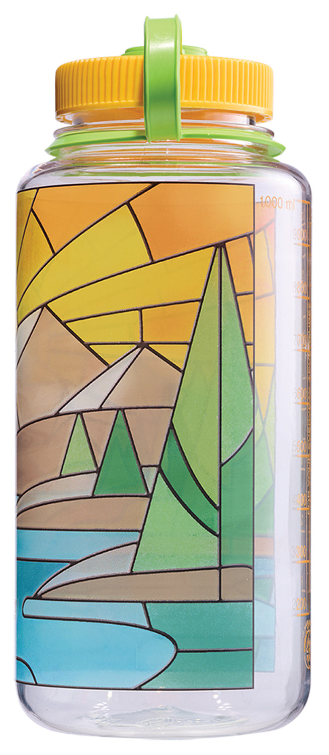 Load image into Gallery viewer, Nalgene 32oz Sustain Stained Glass River Sustain Water Bottle
